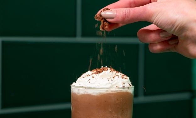 MochaFrozenBlendedCoffee  Step4 - Starbucks Mocha Frozen Blended Coffee​ Recipe