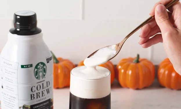 PumpkinWhippedCreamColdBrew Step3 - Starbucks Pumpkin Whipped Cream Cold Brew​ Recipe