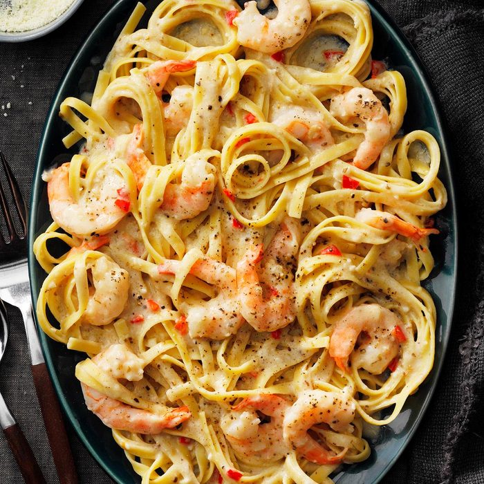 Spicy Shrimp Fettuccine Alfredo Recipes - Recipe