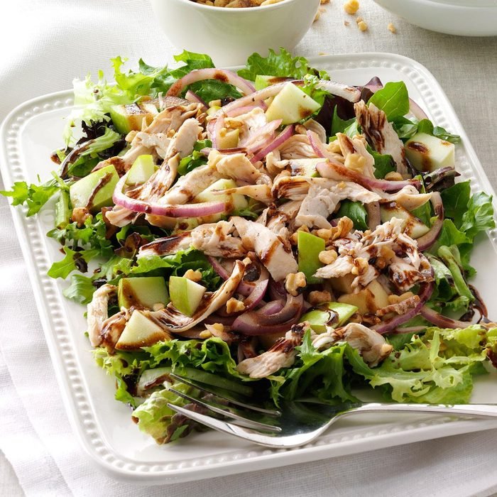 Chicken Apple Salad with Greens - Wendy's Chicken & Apple Salad with Greens Recipe